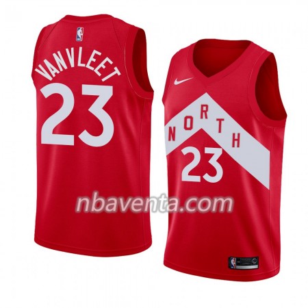 Camiseta Hombre Toronto Raptors Fred Vanvleet 23 2018-19 Nike Rojo Swingman